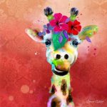 CSS052 Giraffe Flowers