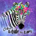 CSS070 Color Outside the Lines Zebra